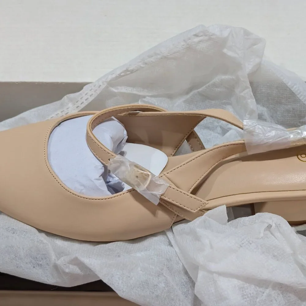 Penny Sue Women's Slingback Sandals Nude 8M